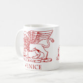 Mug Le lion à ailes de Venise, Italie (Devant gauche)