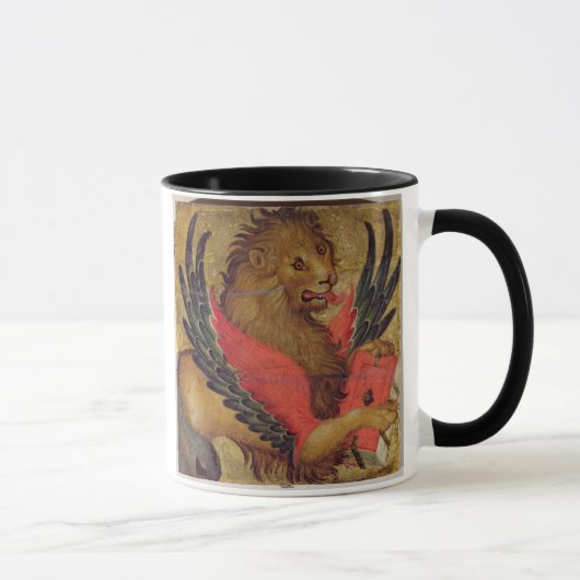 Mug Le lion de St Mark (huile sur le panneau) (Droite)