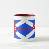 Mug Le lion effréné de l'Ecosse, drapeau de Saint (Centre)
