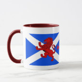 Mug Le lion effréné de l'Ecosse, drapeau de Saint (Gauche)