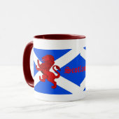 Mug Le lion effréné de l'Ecosse, drapeau de Saint (Devant gauche)