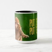 Mug Le lion lâche, "les a mis !" (Owen 2018) (Centre)