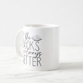 Mug Le Lit de Books Are Always (Devant gauche)