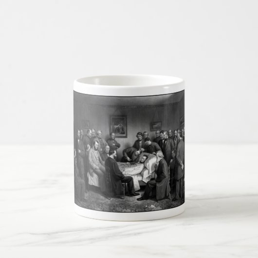 Mug Le lit de mort de Lincoln (Centre)
