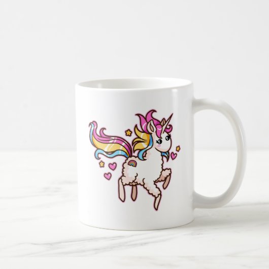 Mug Le Llamacorn majestueux (Droite)