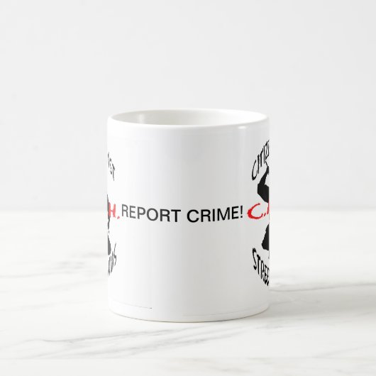 Mug le logo d'argent liquide, le logo d'argent (Centre)