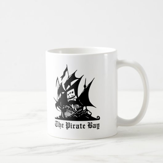 Mug le logo de bateau de pirate de baie de pirate (Droite)