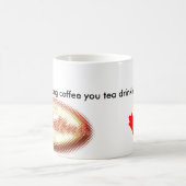 Mug le logo de café, MapleLeaf a peint, je bois la Co… (Centre)
