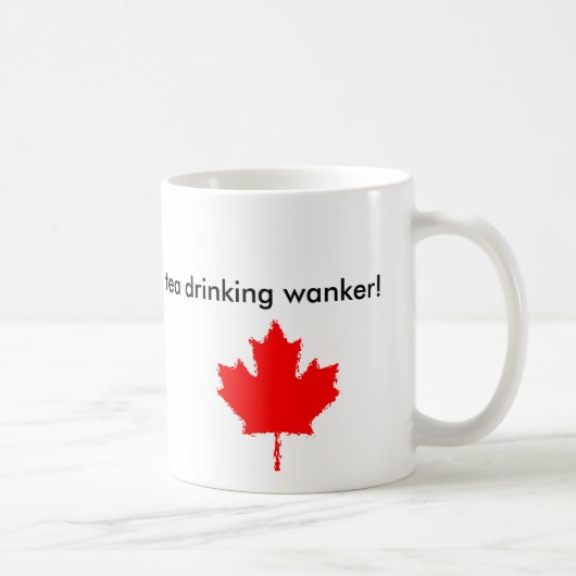 Mug le logo de café, MapleLeaf a peint, je bois la Co… (Droite)