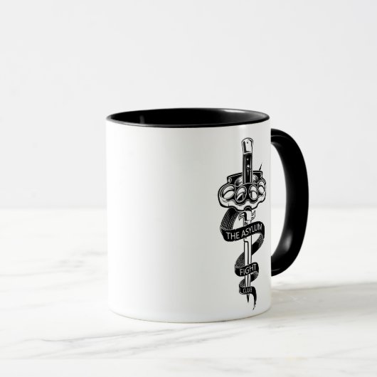 Mug Le logo du club de combat d'asile (Devant droit)