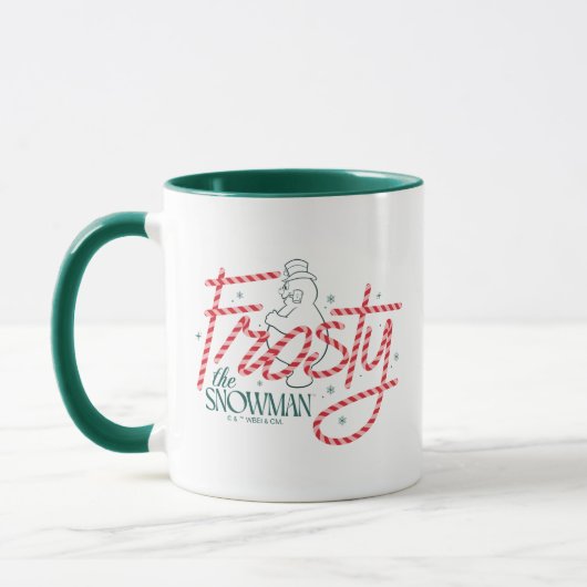 Mug Le logo du Sucre de canne Snowman Frosty (Gauche)