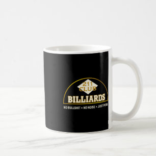 Mug Le Logo Et La Devise Du Club Du Pool Hall Vintage