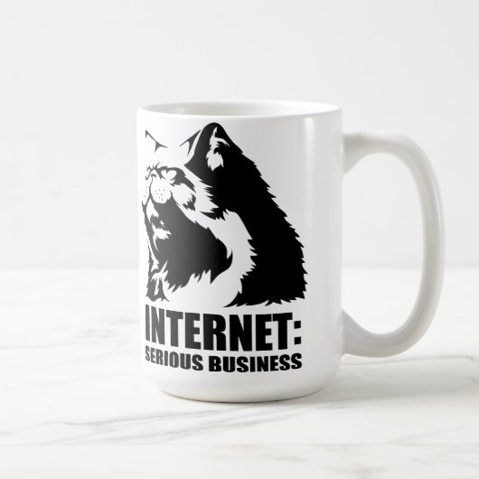 Mug le lolcat l'Internet est des affaires sérieuses (Droite)