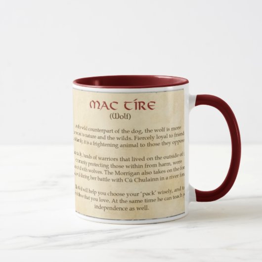 Mug Le loup celtique (Droite)