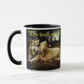 Mug "Le loup demeurera avec l'agneau" fixant (Gauche)