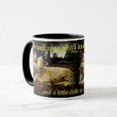 Mug "Le loup demeurera avec l'agneau" fixant (Devant gauche)