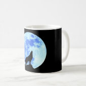Mug Le loup d'hurlement à la Pleine lune 11 onces (Devant droit)