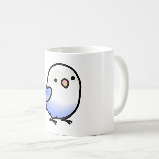 Mug Le Lovebird bleu de Chubby Fischer (Devant droit)