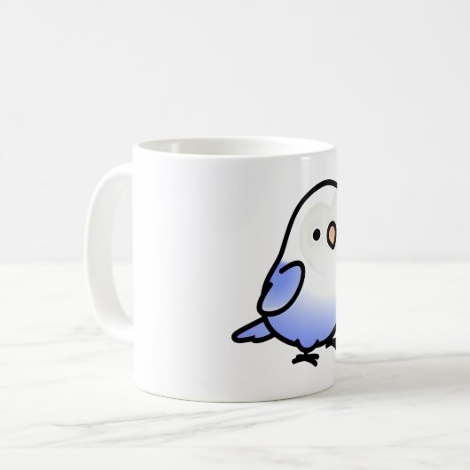 Mug Le Lovebird bleu de Chubby Fischer (Devant gauche)