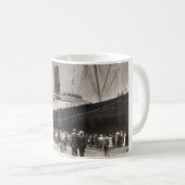 Mug Le Lusitania arrive New York City 1907 (Devant droit)