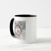 Mug Le magnifique Husky en plein air (Devant gauche)