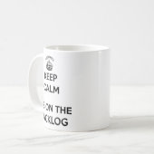 Mug Le maître de bousculade maintiennent le calme son (Devant gauche)