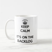 Mug Le maître de bousculade maintiennent le calme son (Gauche)