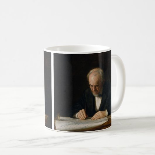 Mug Le Maître d'écriture par Thomas Eakins (Devant droit)