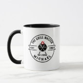 Mug Le Maître du Grill Année de Création Nom Flamme (Gauche)