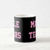 Mug Le mâle déchire le noir rose ironique de Misandry (Centre)