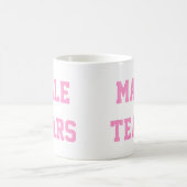 Mug Le mâle déchire le rose ironique de Misandry (Centre)