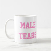 Mug Le mâle déchire le rose ironique de Misandry (Gauche)