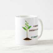 Mug Le mâle ne s'arrête pas ici ! (Devant droit)