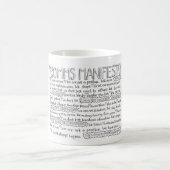 Mug Le manifeste de Comms - version de l'anglais des (Centre)