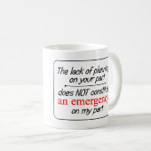 Mug Le manque de planification...-Mug (Devant droit)