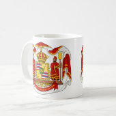 Mug Le manteau des bras royal du royaume d'Hawaï (Devant gauche)