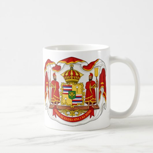 Mug Le manteau des bras royal du royaume d'Hawaï (Droite)