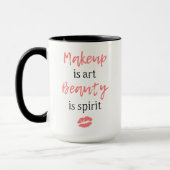 Mug Le maquillage est beauté d'art est esprit (Gauche)