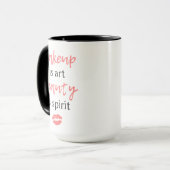 Mug Le maquillage est beauté d'art est esprit (Devant gauche)