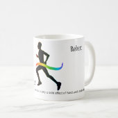 Mug Le marathon des hommes avec le ruban d'arc-en-ciel (Devant droit)
