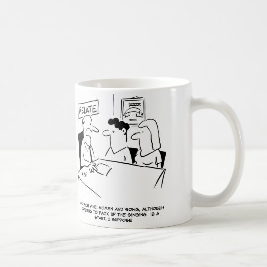 Mug Le mari offre d'abandonner le chant (Droite)