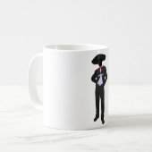 Mug Le mariachi de silhouette attaquent (Devant gauche)