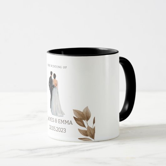 Mug Le mariage de M. & Mme (Devant droit)