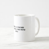 Mug Le mariage est comme la vandelle Funny (Devant droit)