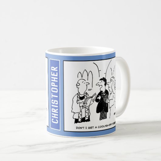 Mug Le marié demande s'il a une période de refroidisse (Devant droit)