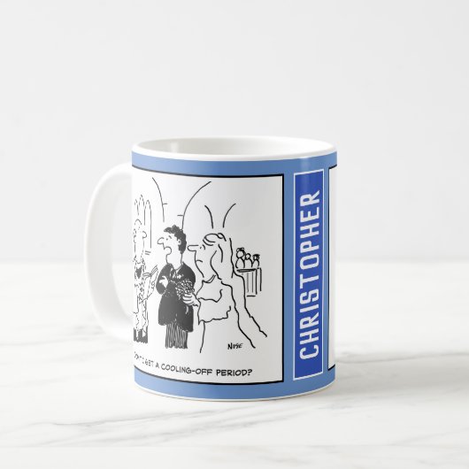 Mug Le marié demande s'il a une période de refroidisse (Devant gauche)