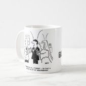 Mug Le marié pense que Vicar est en train de creuser s (Devant gauche)