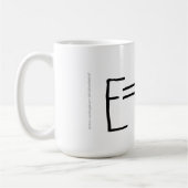 Mug L'E=mc2 d'Albert Einstein (Gauche)