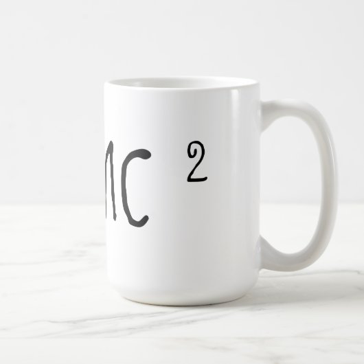 Mug L'E=mc2 d'Albert Einstein (Droite)
