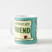 Mug Le meilleur ami du monde. (Devant gauche)